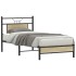 Estructura de cama sin colchón madera roble Sonoma 90x200