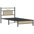 Estructura de cama sin colchón madera roble Sonoma 90x200