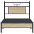 Estructura de cama sin colchón madera roble Sonoma 90x200