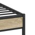 Estructura de cama sin colchón madera roble Sonoma 90x200