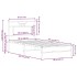 Estructura de cama sin colchón madera roble Sonoma 90x200