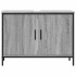 Armario lavabo baño madera ingeniería gris Sonoma 80x30x60
