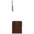 Set de muebles baño 2 pzas madera contrachapada marrón