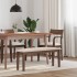 Banco 110 cm madera maciza marrón