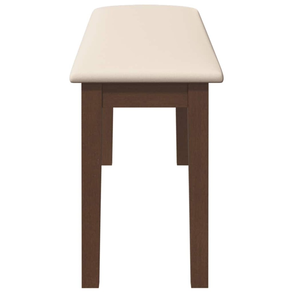 Banco 110 cm madera maciza marrón