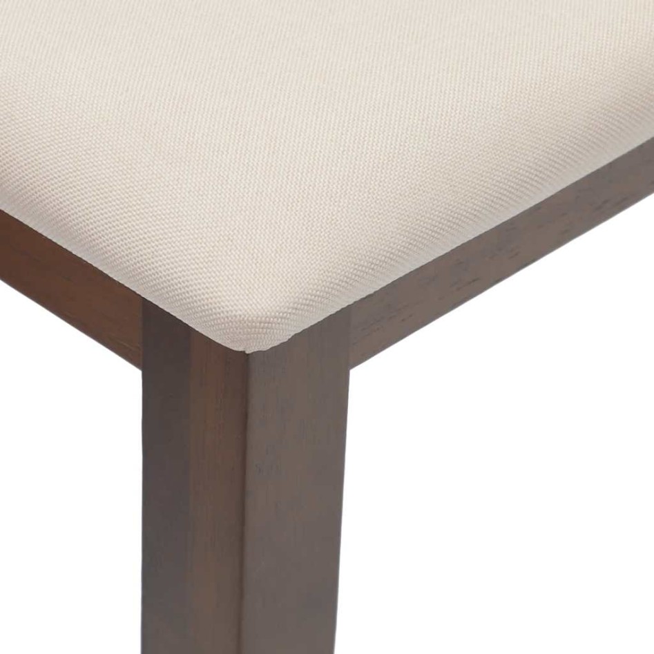 Banco 110 cm madera maciza marrón