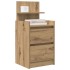 Mesillas de noche con 2 cajones 2 uds roble 38x34x80