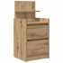 Mesillas de noche con 2 cajones 2 uds roble 38x34x80