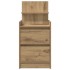 Mesillas de noche con 2 cajones 2 uds roble 38x34x80