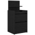 Mesillas de noche con 2 cajones 2 uds. Negro 38x34x80