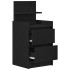 Mesillas de noche con 2 cajones 2 uds. Negro 38x34x80