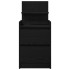 Mesillas de noche con 2 cajones 2 uds. Negro 38x34x80