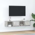 Muebles de TV 2uds madera ingeniería gris hormigón