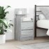 Mesillas de noche con 2 cajones 2 uds gris Sonoma 38x34x80