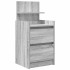 Mesillas de noche con 2 cajones 2 uds gris Sonoma 38x34x80