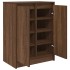 Zapatero de madera de roble marrón 57x34x76