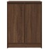 Zapatero de madera de roble marrón 57x34x76
