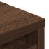Zapatero de madera de roble marrón 57x34x76