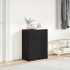 Zapatero de madera de roble negro 57x34x76