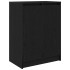 Zapatero de madera de roble negro 57x34x76