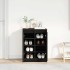Zapatero de madera de roble negro 57x34x76