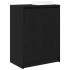 Zapatero de madera de roble negro 57x34x76