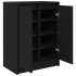 Zapatero de madera de roble negro 57x34x76