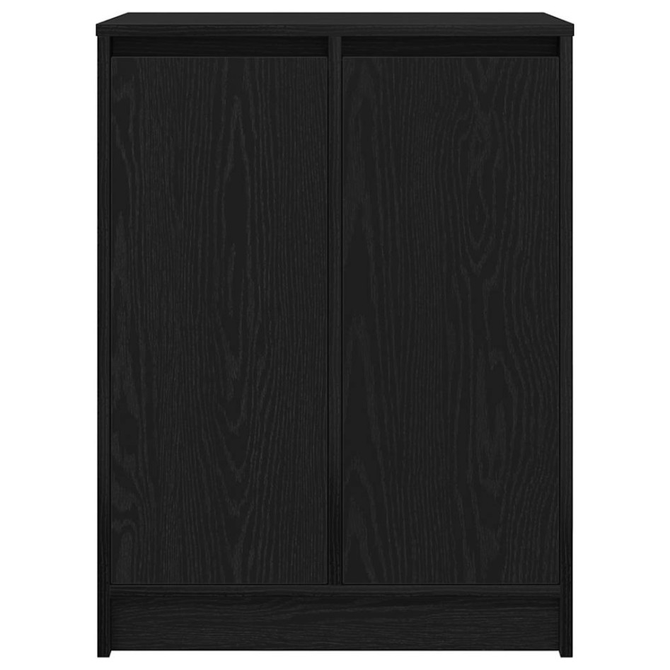 Zapatero de madera de roble negro 57x34x76