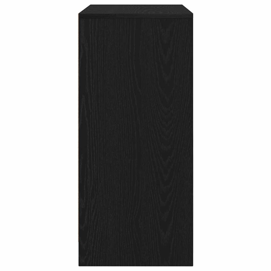 Zapatero de madera de roble negro 57x34x76