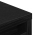 Zapatero de madera de roble negro 57x34x76