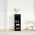 Zapatero de madera de roble negro 29,5x34x76