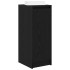 Zapatero de madera de roble negro 29,5x34x76