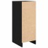 Zapatero de madera de roble negro 29,5x34x76