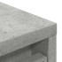 Zapatero gris hormigón 29,5x34x76 cm madera de