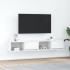 Muebles de TV 2 uds Blanco 80x31x25,5 cm Madera de