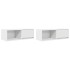 Muebles de TV 2 uds Blanco 80x31x25,5 cm Madera de