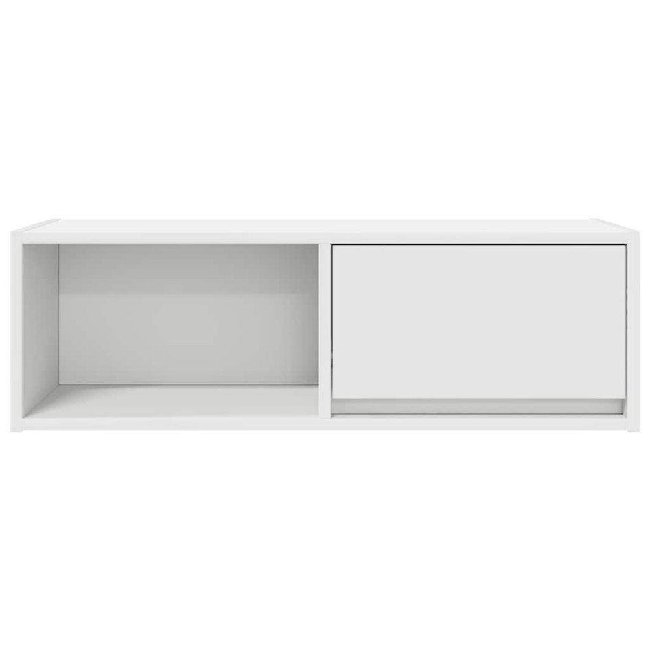 Muebles de TV 2 uds Blanco 80x31x25,5 cm Madera de