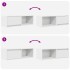 Muebles de TV 2 uds Blanco 80x31x25,5 cm Madera de