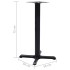 Pata de mesa de bistró negra 56x56x72 cm de hierro