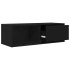 Muebles de TV 2 uds Roble Negro 80x31x25,5 cm Madera