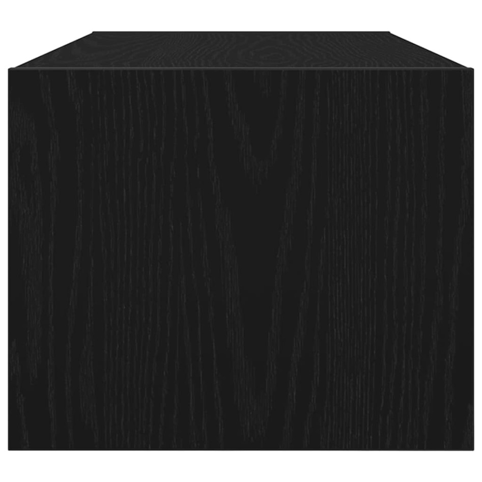 Muebles de TV 2 uds Roble Negro 80x31x25,5 cm Madera