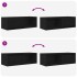 Muebles de TV 2 uds Roble Negro 80x31x25,5 cm Madera
