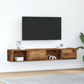 Muebles de TV 2 uds 80x31x25,5 cm Madera ingeniería