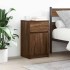 Mesitas de noche 2 uds madera roble marrón 39x35x65