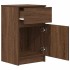 Mesitas de noche 2 uds madera roble marrón 39x35x65