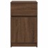 Mesitas de noche 2 uds madera roble marrón 39x35x65