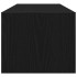 Mueble de TV de madera de roble negro 100x31x25,5