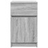 Mesitas de noche 2 uds madera contrachapada gris 39x35x65