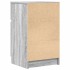 Mesitas de noche 2 uds madera contrachapada gris 39x35x65