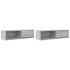 Muebles de TV 2 uds madera ingeniería gris Sonoma